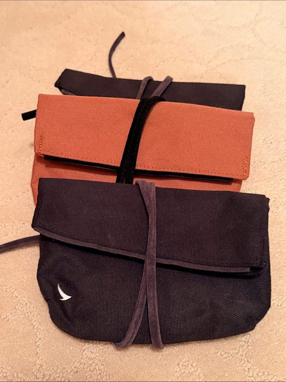 3 Cathay Pacific Canvas Fold-Over travel pouch seventy eight perfect